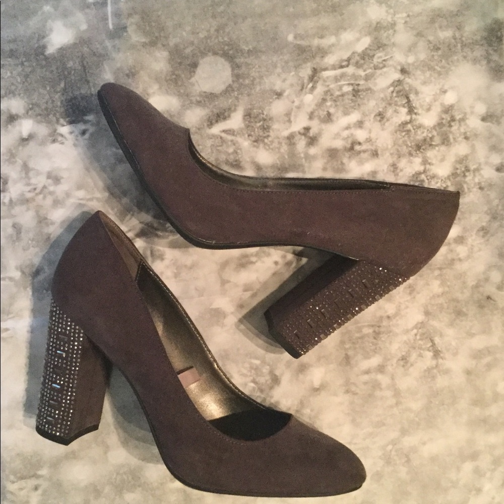 Libby Edelman Shelby crystal rhinestone heels
